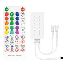 SP611E WS2812B WS2811  Musik LED Strip Controller IR38 Keys Remote APP für Adressierbare LED Beleuchtung DC5V-24V
