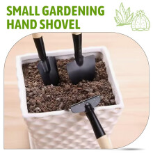 3 Pieces Small Gardening Hand Shovel Garden Trowel Transplanter Comfortable Ergonomic Handle Gardening Tool