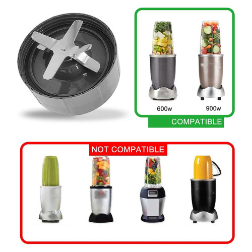 Blade Replacement Part Compatible with Nutribullet Pro 900W/600W Blender Extractor - Include 6 Fins Blade 2