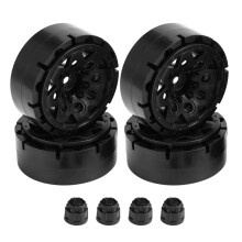 4 Piezas Llanta de Cubo de Rueda de PláStico Beadlock 1.9 para Coche Trepador de Control Remoto 1/10 Axial SCX10 90046 AXI03007 TRX4 RC4WD D90