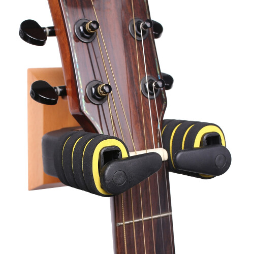 VäGgfäSte GitarrhäNgare Automatisk LåSning GitarrstäLl VäGghäNgare KrokhåLlare för Akustisk Gitarr UkuleletillbehöR 1