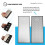 Double-Sided Diamond Sharpening Stone,Whetstone Honeycomb Surface Plate with Non-Slip Base(400/1000 Grit) 5