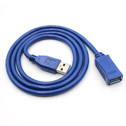 USB3.0 Male to Female Extension Cable USB 3.0 High Speed Data Transfer Extender Cable with Shielded USB3.0 Data Cable 1M 2