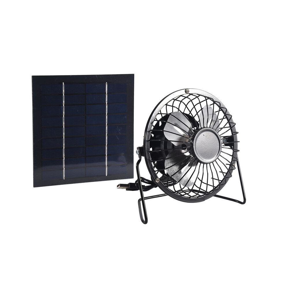 Solar Panel Powered Ventilator Fan Portable 5W 4 Inch Greenhouse Solar Exhaust Fan For Office Outdoor 6033970350220