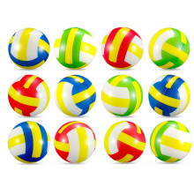 12 Stuks Volleybal Stressballen Schuim Sport Relief Stressbal Zachte Kleine Volleybal Speelgoed Bal Geschenkvuller