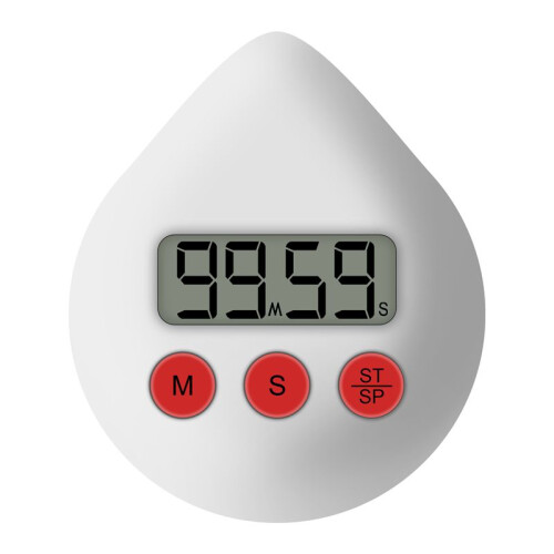 Digital Clock Timer Temperature Humidity Visual Countdown Timer Wall Clock White