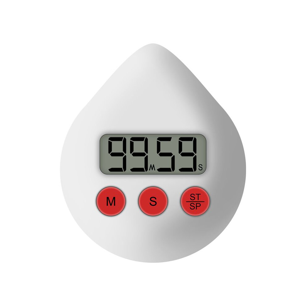 Digital Clock Timer Temperature Humidity Visual Countdown Timer Wall Clock White