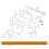 Front Left & Right Bumper Upper Bracket for  Outlander 2007 2008 2009 6400A587 6400A588 8