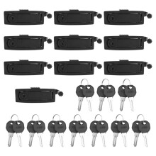 10PCS Compression  Flush Lever  Lock for Marine Car RV Door Hand Lock Adjustable Lever Latches Thickness:1-5mm