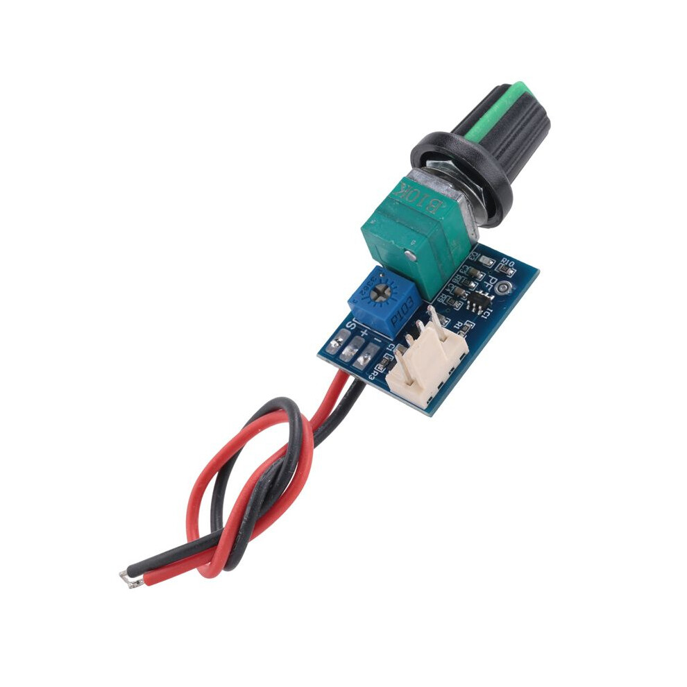 12V Adjustable 0%- Pwm Fan Speed Controller With Knob 4 Wire Fan Speed Governor Noise Reduction 4713750268700