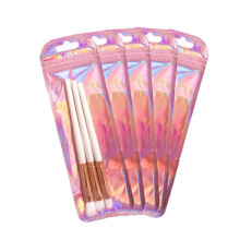 100Pc Refermable Holographique Stylo Odeur Preuve Pochette Fermeture à GlissièRe Perles Sacs D'Emballage pour Stylo Sac de Rangement Scellable