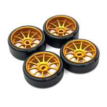 4 StüCk Hartplastik Driftreifen Reifen Metallfelge für 284131 K969 K989 P929 -Z 1/28 RC Car Upgrades Teile,4