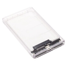 Custodia per HDD USB3.0/Tipo-C da 2,5 Pollici Custodia per Disco Rigido SSD SATA3 un USB 3.0 Scatola per HDD Trasparente Custodia per HDD USB C 5 Gbps