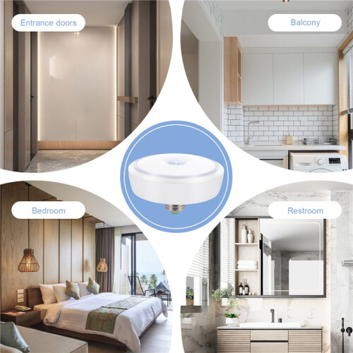 15W Motion Sensor Light Bulb - Super Bright Motion Activated Led Bulb with Motion PIR Infrared Sensor 1