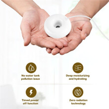 Donut Luftbefeuchter USB Buero Desktop Luftbefeuchter tragbare kreative Luftreiniger Weiss