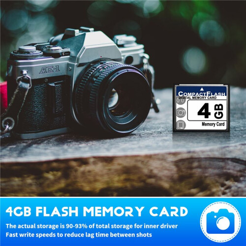Professional 4GB Compact Flash Memory Card for Camera, Advertising Machine, Industrial Computer Card 2