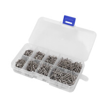 800Pcs Stainless Steel Self Tapping Screw Assortment Kit Lock Nut Wood Thread Nail Screw Sets M2
