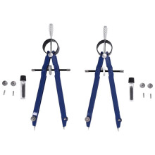 2 Pacchi Bussola di Disegno con Lock Math Arco Compass Drawing Bussola in Metallo con Wheel Geometry Bussola Bow Divider Precision Student Compass Per