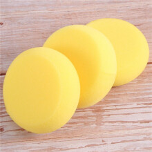 10Pcs Round Synthetic Artist Paint Sponge  Sponges for Painting Pottery Watercolor Art Sponges Yellow 2.75inch