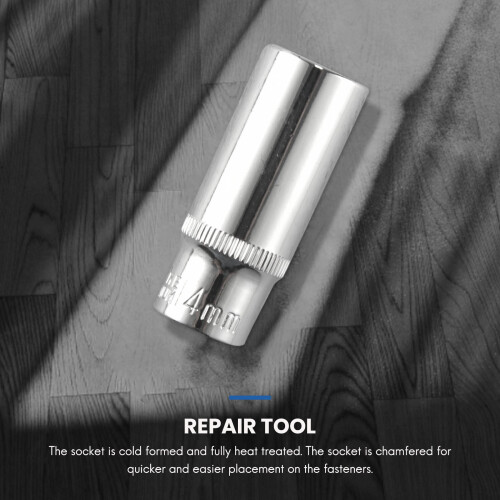 11 pcs 1/4 inch Drive Deep Socket Set CRV Hand Tools 6 Point Long Socket Hex Repair Tool 1
