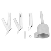 4 Speed Welding Nozzles For Vinyl Pvc Plastic Hot Air Blower Triangle Speed Nozzle 5Mm Round Welding Alloy Y Type