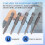 5Pcs Set Security Bit Set Tamper Proof Screwdriver Drill Bit Screw Driver Bits Hex Shank Magnetic U Shaped 1/4 inch Driver Bits Hand 7