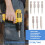 7Pcs Set Star Bit Screwdriver Drill Bits Screw Driver Magnetic 1/4Inch Hex Shank Hand Tools Five-Pointed Star Bore Hole 3