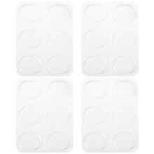 24 Pieces Drum Dampeners, Drum Damper Gel Pads Drum Silencers Non-Toxic Soft Silicone Drum Mute For Drums Tone Control (Clear)