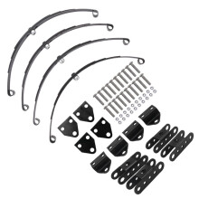 4 StüCke 1/10 Blatt Federn Set HighLift Chassis für 1/10 D90 RC Crawler Auto Teile Schwarz