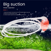 1.9 Meter Rot Siphon Rohr Hand Kraftstoff Pumpe Benzin Siphon Schlauch Gas ÖL Wasser Kraftstoff Transfer Siphon Pumpe für Wasser Benzin FlüSsigkeit