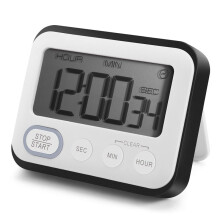 Digital Kitchen Countdown Timer: Teachers Classroom Counter Large LCD Loud Magnetic Clip Kids Simple Clock Small Stopwatch Beeper Minute Hour