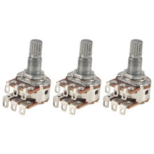 3 PièCes SéRies Double éQuilibre EmpiléS Tige MoletéE Guitare Basse ContrôLe de la Tonalité Du Volume Pots Commutateur de PotentiomèTre MN25K