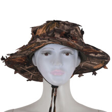 Sombrero de Caza de Camuflaje con Bionic 3D Gorra de Caza de Hojas de ÁRbol Real Sombrero de Pesca para Exteriores