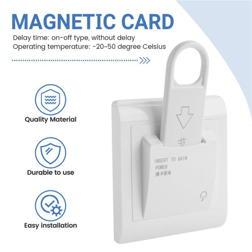 High Grade Hotel Magnetic Card   Saving  Insert Key For Power 2