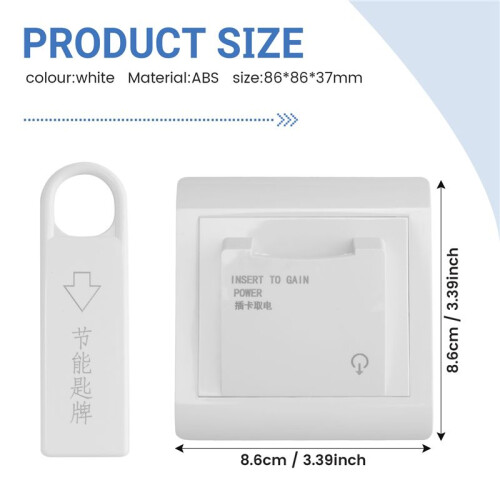 High Grade Hotel Magnetic Card   Saving  Insert Key For Power