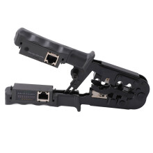 Scharfes Crimpwerkzeug mit ergonomischem Griff für die zeitsparende Installation von Ethernet-Netzwerkkabeln