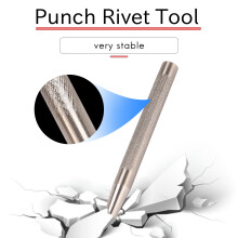 Paquet de 20 Rivets et Bavures en Cuivre (14 Mm et 19 Mm) avec 2 Outils de Rivet Poinçonnage pour Ceintures, Sacs, Colliers, Fabrication Du Cuir