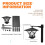 1.5M LED Solar Powered Traditional Garden Lamp Post Lamppost Lantern Light Decor 7