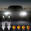 2X H1 6000K Super Bright White 6000LM DRL LED Headlight Bulb Kit High- 1