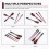 Wooden Flatware Set, Wooden Portable Set Chopsticks Spoon Fork Tableware Dinnerware with Black Twining Thread 6
