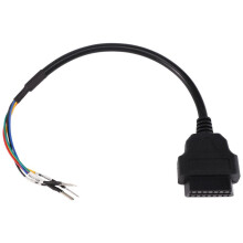 16 Pin OBD OBD2 Female K CAN Jumper Tester Connector Car Diagnostic Extension Cable Cord Pigtail