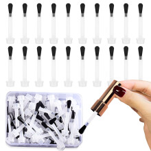 66pcs Nail Polish Brush Replacement Set with Caps, Universal Fit for Gel and Dip Powder