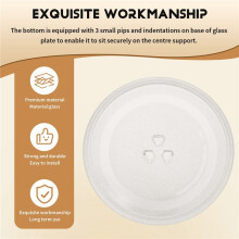 Microwave Plate Spare Microwave Dish Durable Universal Microwave Turntable Glass Plate Round Replacement Plate