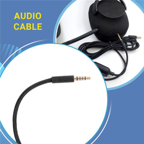 Headset Cable for  G433 G233 GPRO X Universal Game Headset Audio Cable 2M 2