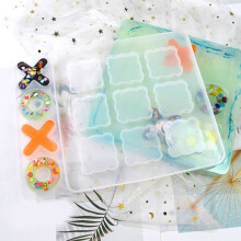Gut Wortspiel Harzformen Silikon XO Schachbrett Epoxidharzform DIY für Kinder und Erwachsene