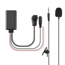 Car 5.0 Aux Cable Microphone Handsfree Mobile Phone Free Calling Adapter for Radio IP-BUS P99 P01