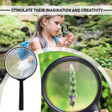 Kids Magnifying Glass 8 Pcs, Plastic Handheld Portable Magnifying Glass Small Children Magnifier Toys for Explorer