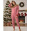 (XL, Red) Γυναικεία ριγέ φόρμα εφαρμογή, μαλακή. 5