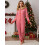 (XL, Red) Γυναικεία ριγέ φόρμα εφαρμογή, μαλακή. 4