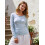 (S, Light Grey) Women's Spring V Neck Tops Long Sleeve Solid Color/Stripe Slim Fit Fall Blouse 6